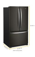 36-inch Wide French Door Refrigerator with Water Dispenser - 25 cu. ft.