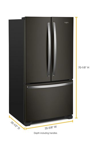 36-inch Wide French Door Refrigerator with Water Dispenser - 25 cu. ft.