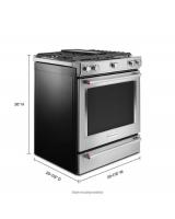 30-Inch 5-Burner Dual Fuel Convection Slide-In Range with Baking Drawer