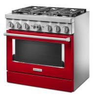 KitchenAid® 36'' Smart Commercial-Style Dual Fuel Range with 6 Burners