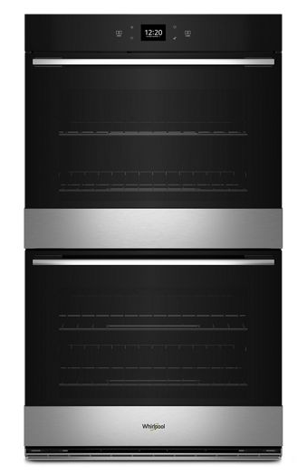 10.0 Total Cu. Ft. Double Wall Oven with Air Fry When Connected.