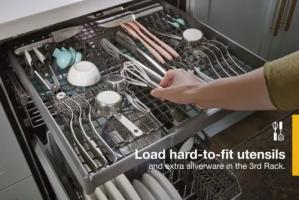 Large Capacity Dishwasher with 3rd Rack