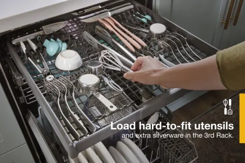 Large Capacity Dishwasher with 3rd Rack