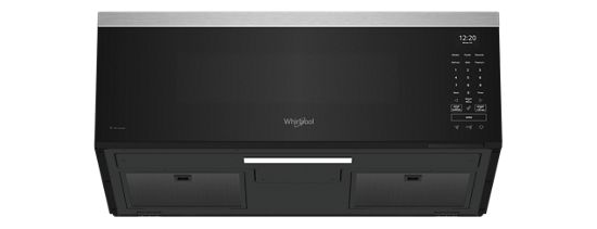 1.1 cu. ft. Smart Low Profile Microwave Hood Combination with 450 CRM 4-Speed Venting