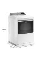Smart Top Load Gas Dryer with Extra Power - 7.4 cu ft.