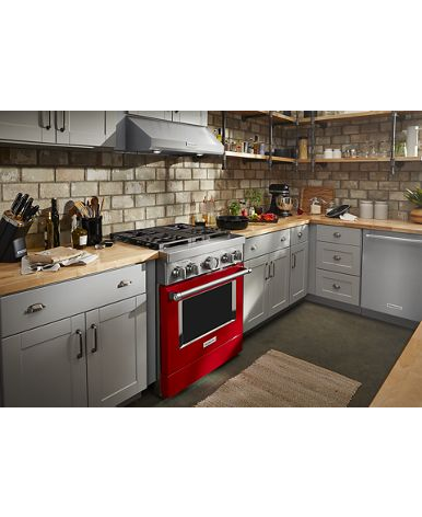 KitchenAid® 30'' Smart Commercial-Style Dual Fuel Range with 4 Burners