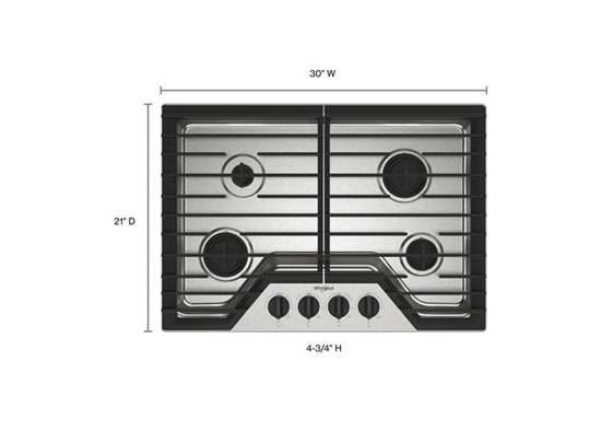 30-inch Gas Cooktop with SpeedHeat™ Burners