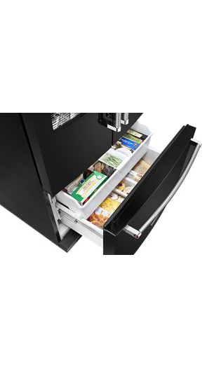 26.8 cu. ft. 36-Inch Width Standard Depth French Door Refrigerator with Exterior Ice and Water and PrintShield™ finish