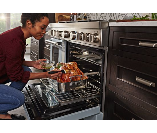  KitchenAid® 48'' Smart Commercial-Style Gas Range with Griddle