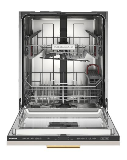 44 dBA Panel-Ready Two-Rack Flush Dishwasher with Door-Open Dry System