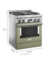 KitchenAid® 30'' Smart Commercial-Style Gas Range with 4 Burners