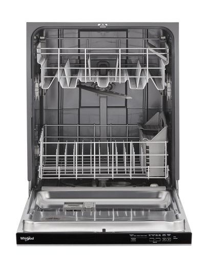 Quiet Dishwasher with Adjustable Upper Rack