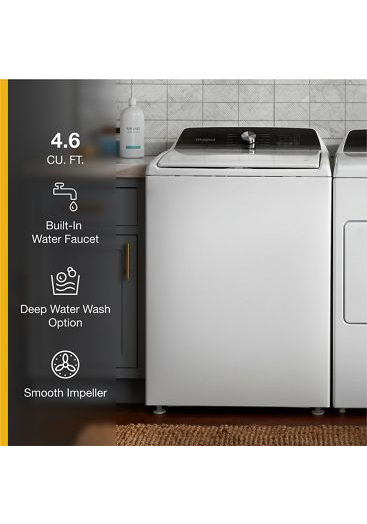 4.6 Cu. Ft. Top Load Impeller Washer with Built-in Faucet