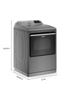 Smart Top Load Electric Dryer with Extra Power - 7.4 cu. ft