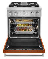 KitchenAid® 30'' Smart Commercial-Style Dual Fuel Range with 4 Burners