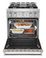 KitchenAid® 30'' Smart Commercial-Style Gas Range with 4 Burners