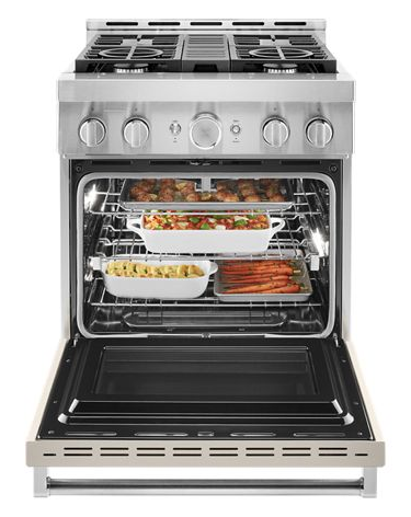 KitchenAid® 30'' Smart Commercial-Style Gas Range with 4 Burners