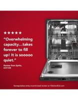44 dBA Dishwasher with FreeFlex™ Third Rack and LED Interior Lighting.