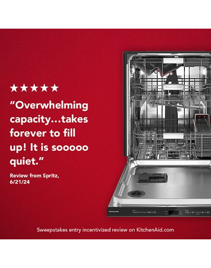 44 dBA Dishwasher with FreeFlex™ Third Rack and LED Interior Lighting.