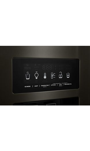 19.9 cu ft. Counter-Depth Side-by-Side Refrigerator with Exterior Ice and Water and PrintShield™ finish