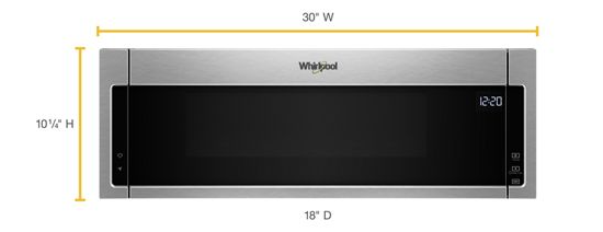1.1 cu. ft. Low Profile Microwave Hood Combination