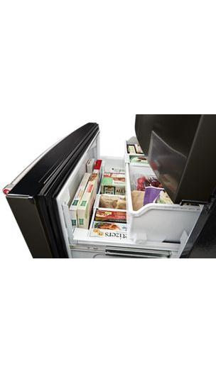26.8 cu. ft. 36-Inch Width Standard Depth French Door Refrigerator with Exterior Ice and Water and PrintShield™ finish