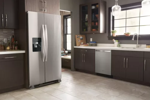 36-inch Wide Side-by-Side Refrigerator - 25 cu. ft.
