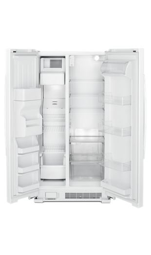 33-inch Side-by-Side Refrigerator with Dual Pad External Ice and Water Dispenser