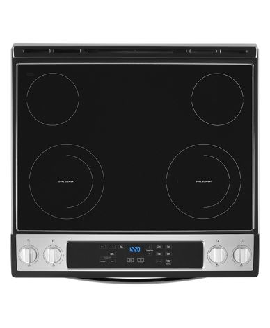 4.8 Cu. Ft. Whirlpool® Electric Range with Frozen Bake™ Technology.