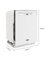 Stainless steel tub dishwasher with Dual Power Filtration