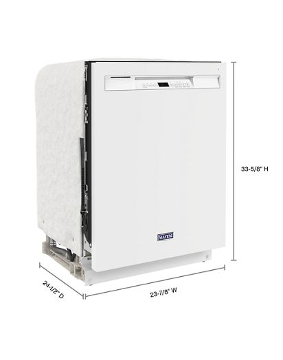 Stainless steel tub dishwasher with Dual Power Filtration