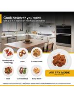 6.4 Total Cu. Ft. Combo Wall Oven with Air Fry When Connected.