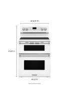 30-Inch 5 Burner Electric Double Oven Convection Range