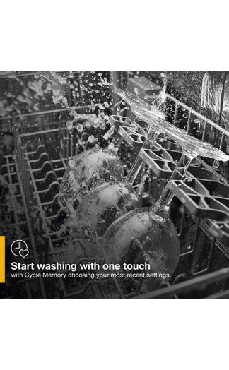 Small-Space Compact Dishwasher with Stainless Steel Tub.
