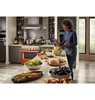 KitchenAid® 36'' Smart Commercial-Style Dual Fuel Range with 6 Burners