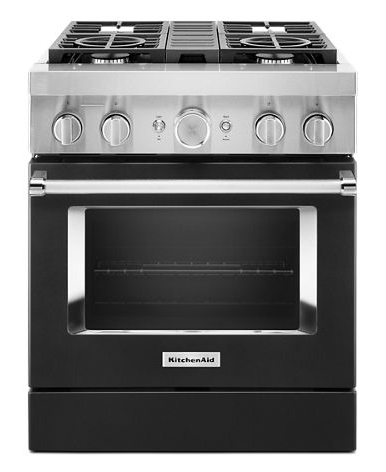 KitchenAid® 30'' Smart Commercial-Style Dual Fuel Range with 4 Burners