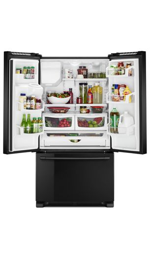 36- Inch Wide French Door Refrigerator with PowerCold® Feature - 25 Cu. Ft.