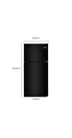 33-Inch Wide Top Freezer Refrigerator with PowerCold® Feature- 21 Cu. Ft.