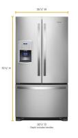 36-inch Wide Counter Depth French Door Refrigerator - 20 cu. ft.