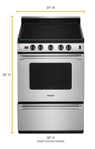 24-inch Freestanding Electric Range with Upswept SpillGuard™ Cooktop
