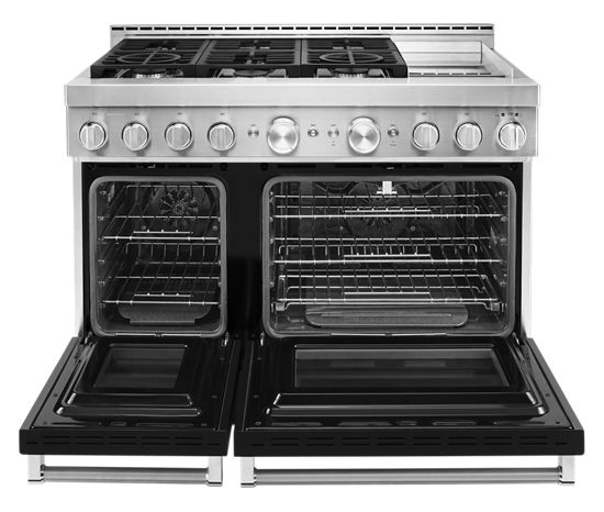  KitchenAid® 48'' Smart Commercial-Style Gas Range with Griddle