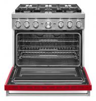 KitchenAid® 36'' Smart Commercial-Style Dual Fuel Range with 6 Burners