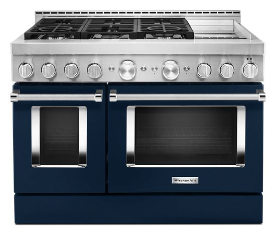  KitchenAid® 48'' Smart Commercial-Style Gas Range with Griddle