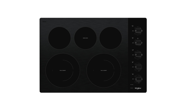 30-inch Electric Ceramic Glass Cooktop with Two Dual Radiant Elements