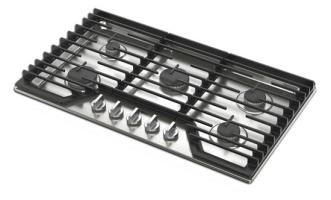 36-inch Gas Cooktop with EZ-2-Lift™ Hinged Cast-Iron Grates