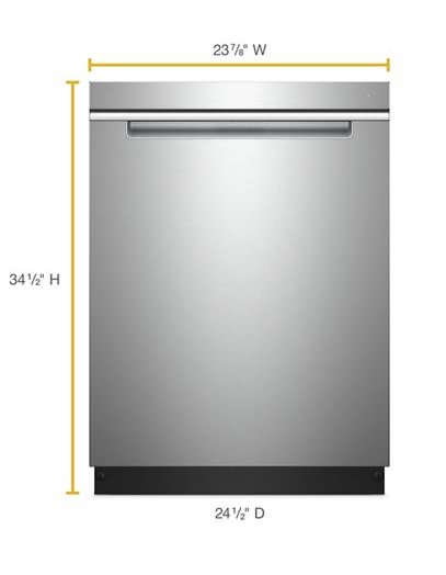 Stainless Steel Tub Pocket Handle Dishwasher with TotalCoverage Spray Arm
