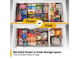 16 Cu. Ft. Convertible Chest Freezer with 3 Storage Levels