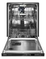Top control dishwasher with Third Level Rack and Dual Power Filtration.