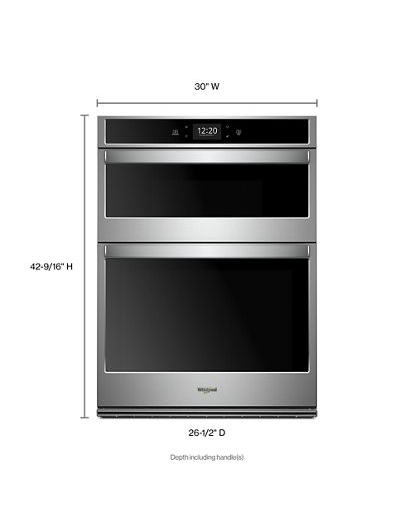 6.4 cu. ft. Smart Combination Convection Wall Oven with Air Fry, when Connected