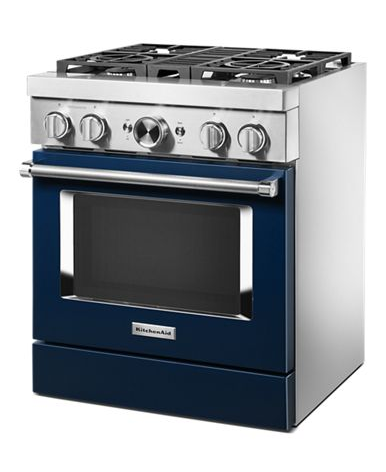 KitchenAid® 30'' Smart Commercial-Style Dual Fuel Range with 4 Burners
